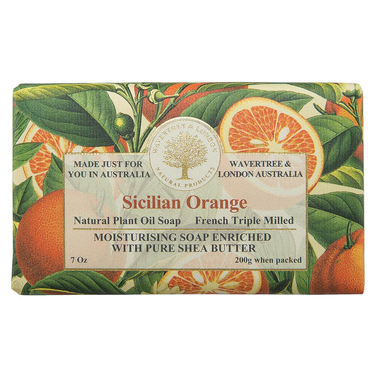 Wavertree & London Sicilian Orange Scented Natural Soap (1 Bar)