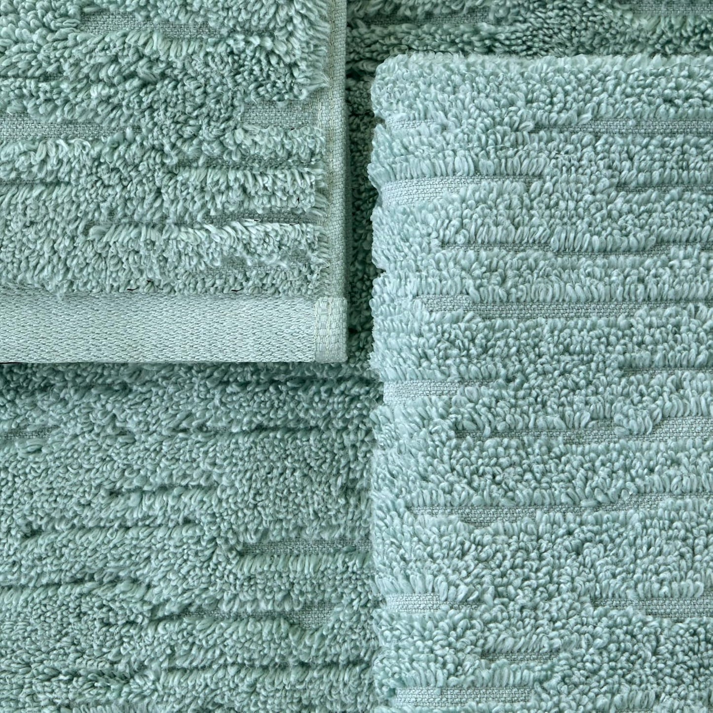 SKL Home CloudSoft Cotton Luxury Hand Towel 2pc Set for Bath/Kitchen/Bar & Gift, Teal