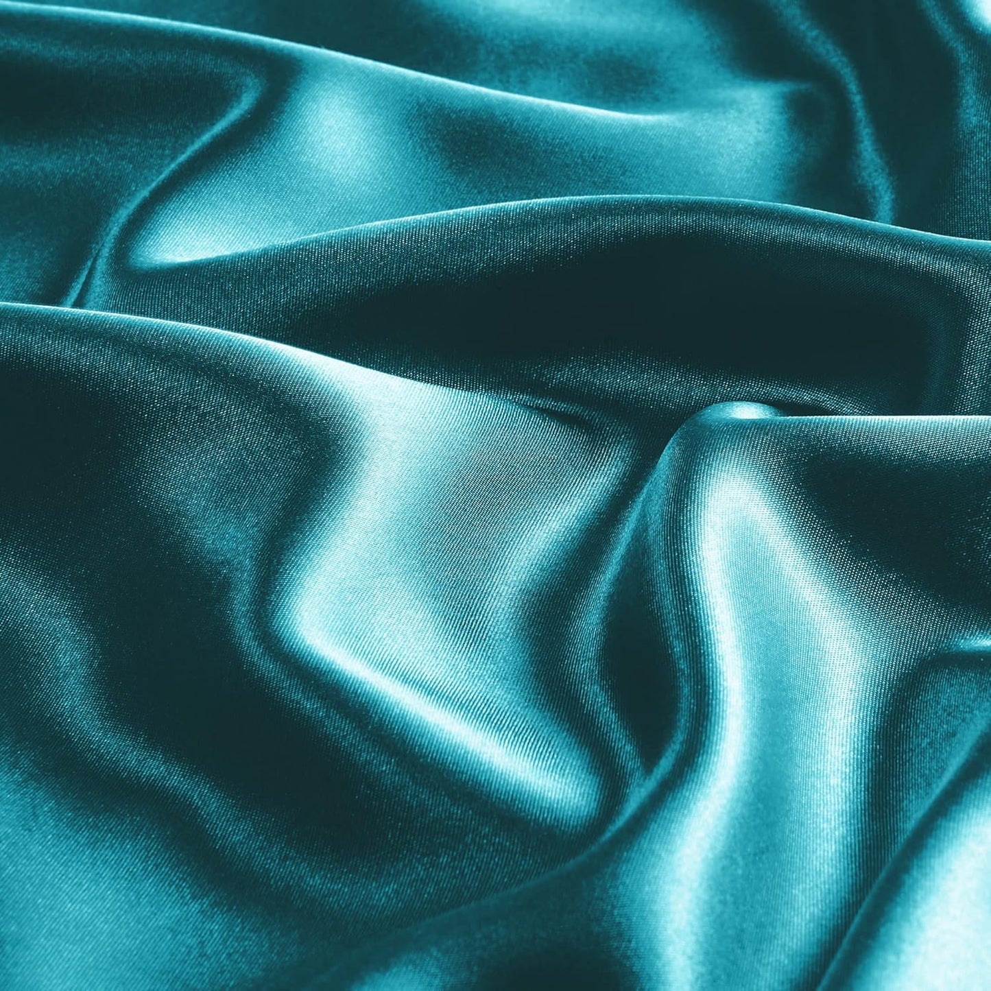 BEDELITE Satin Body Pillow Cover 2 Pack, Super Soft and Cooling Body Pillow Pillowcase for Hair and Skin, Breathable Silky Full Long Pillowcase Cover(20"x54", Teal)