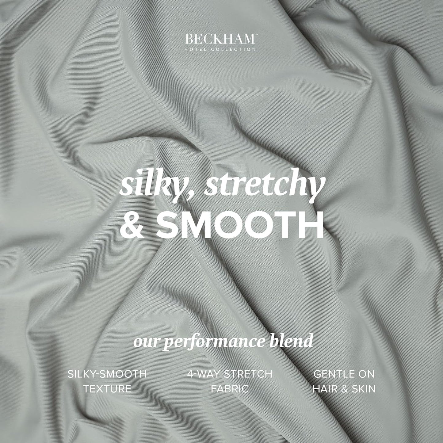 Beckham Hotel Collection Cooling Pillowcases for Hot Sleepers, King Size Set of 2, Cool Bedding, Envelop Closure, Silky Soft, Breathable, Moisture-Wicking, Dark Gray