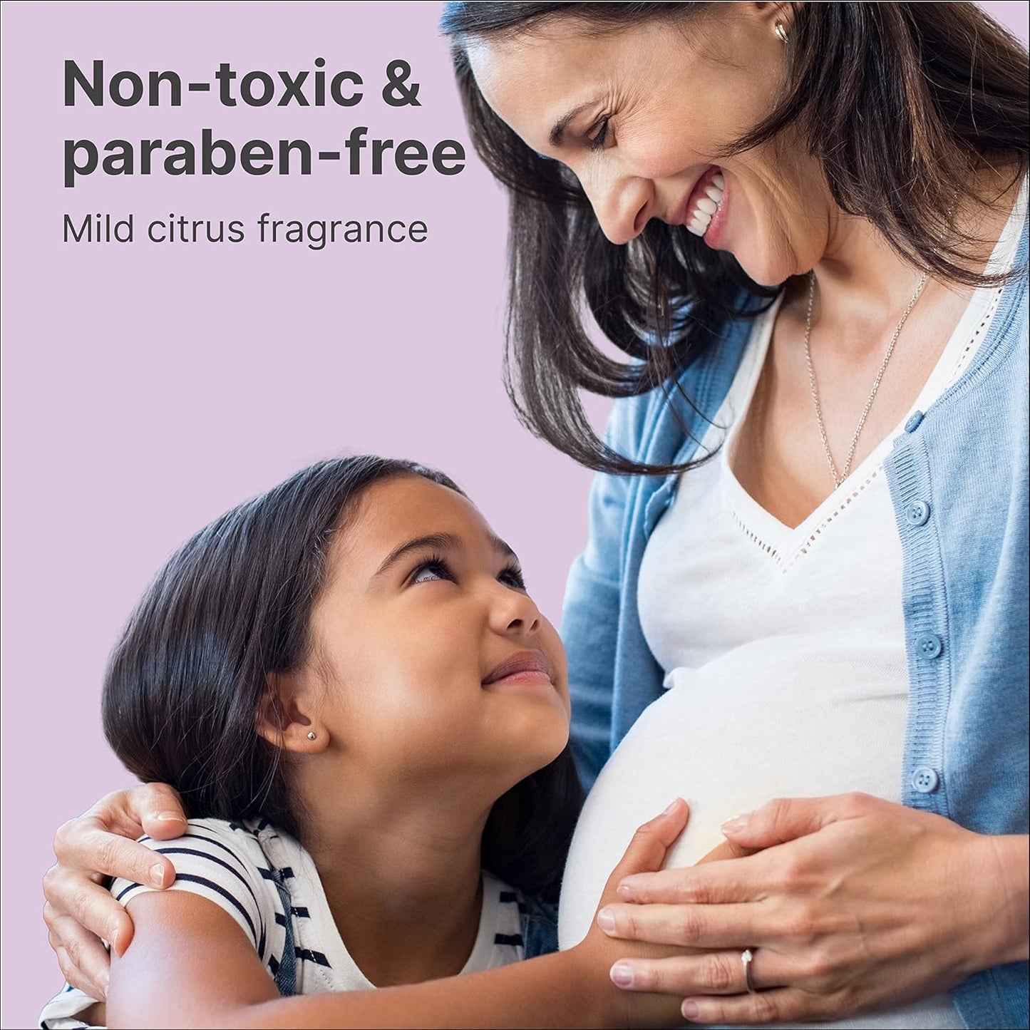 TriLASTIN Maternity Stretch Mark Prevention Cream - 4 Fl Oz Each, 2 Pack - Hypoallergenic & Paraben Free Pregnancy & Postpartum Skincare - Prenatal Formula to Prevent Marks & Baby Essentials