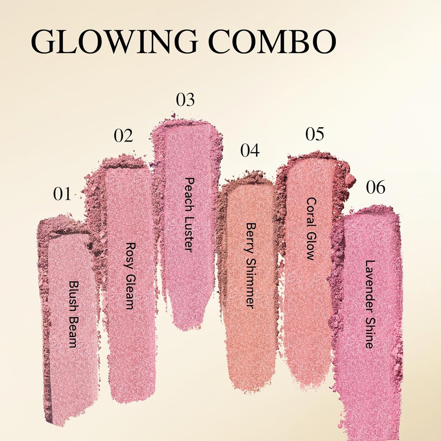Luminous Blush Powder-Multi-Use Formula, Ultra-Fine & Smooth, Longer-Lasting Wear with Natural Luminous Glow (03#)