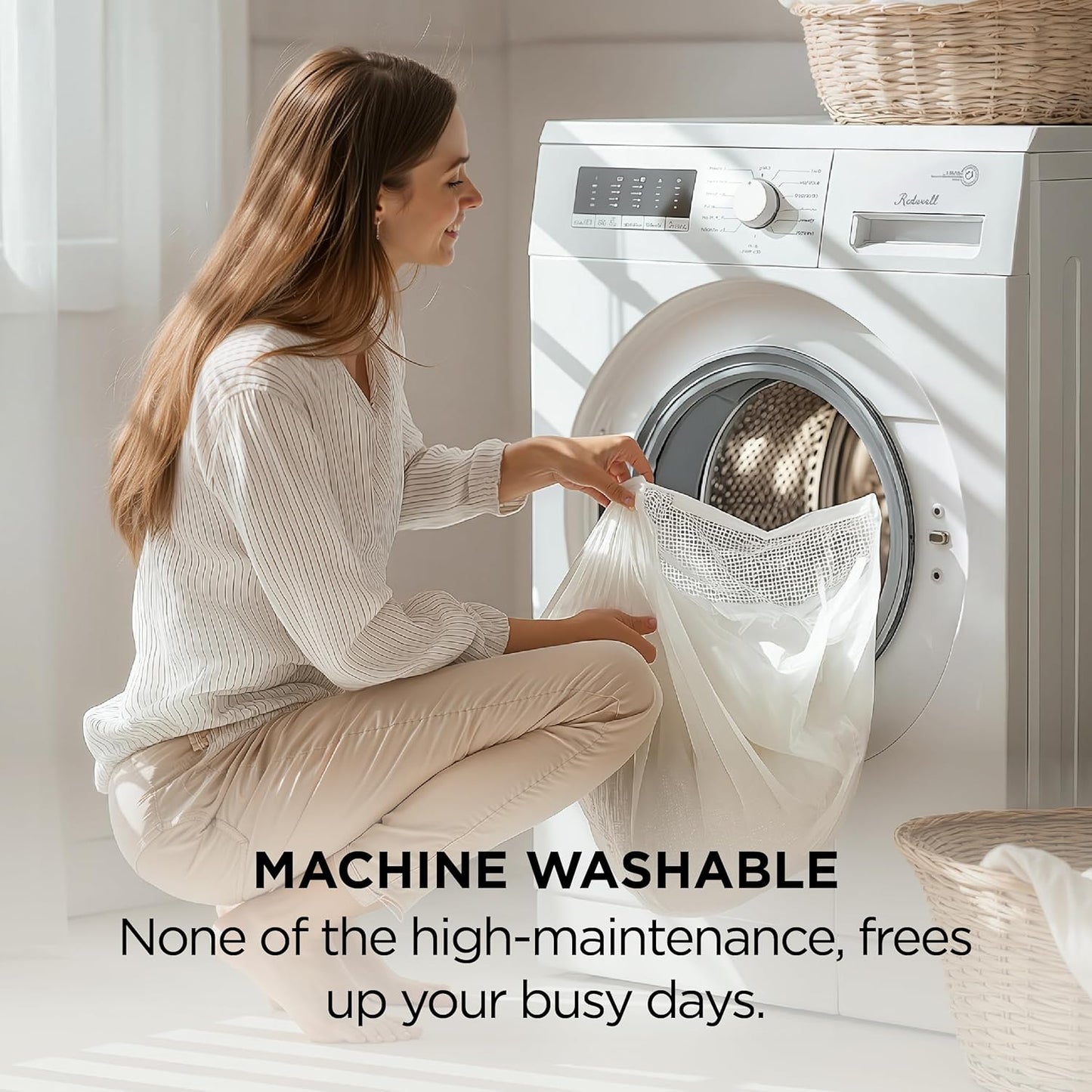 Bedsure Satin Pillowcases, Similar to Silk Pillow Cases Queen Size Set of 2, Pillow Case for Sleeping Women with Envelope Closure, Gifts for Women Men, Ether, 20x30 Inches, 2pcs