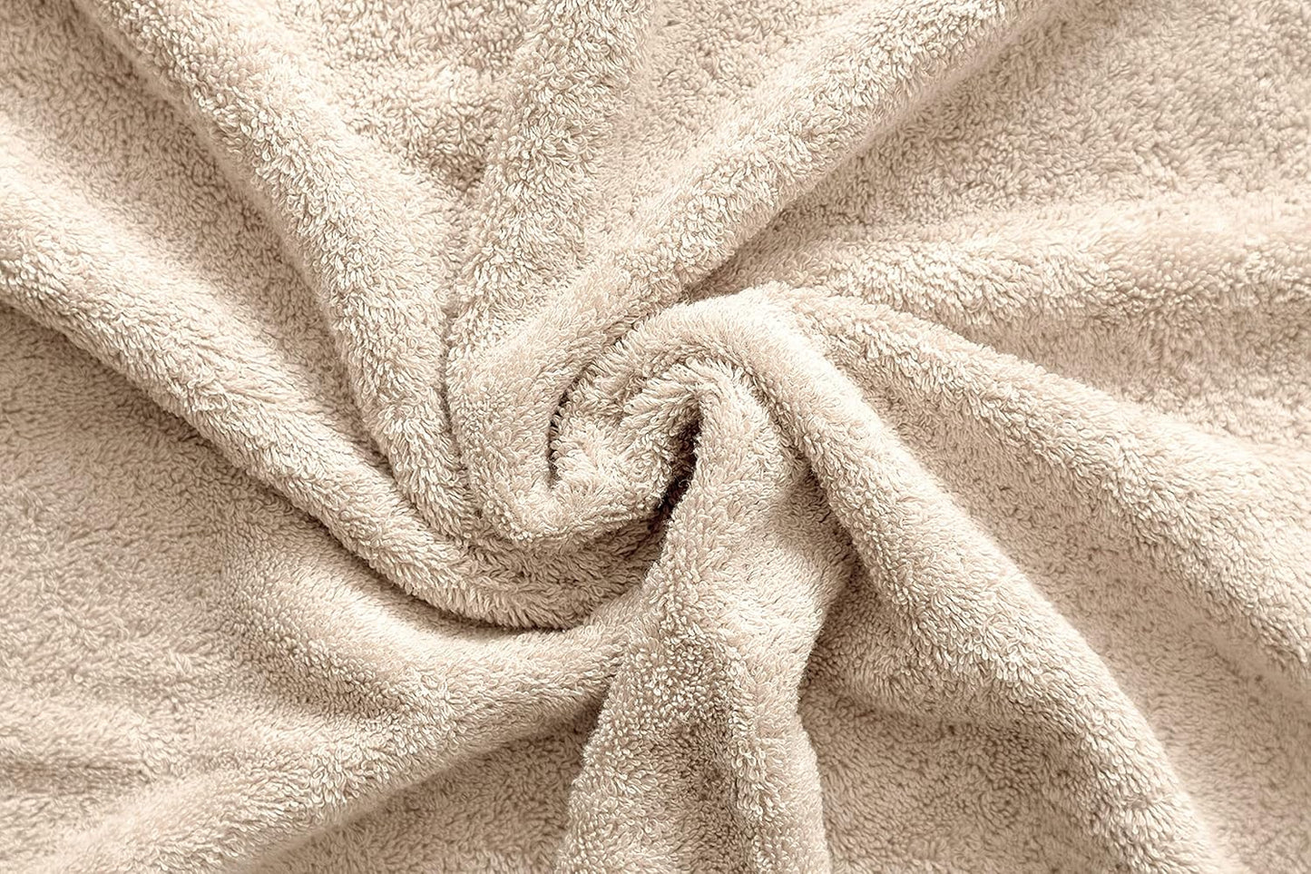 American Veteran Towel, 100% Cotton Turkish Bath Towels for Bathroom 4 Pack, 27x54 Extra Large Premium Soft Drying Bathroom Towels, Beige
