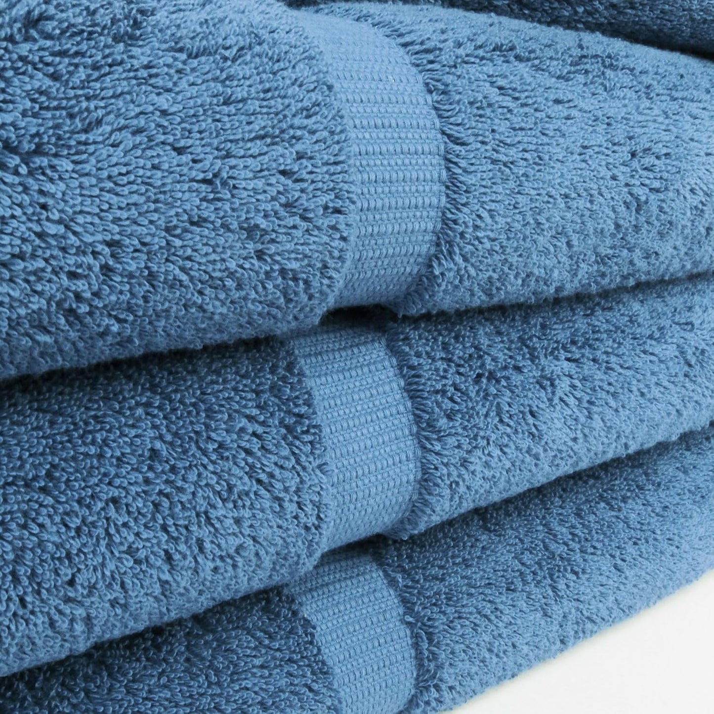 Chakir Turkish Linens | Hotel & Spa Quality 100% Cotton Luxury Turkish Towels | Soft & Absorbent (30x60 Inches Extra Large Bath Towels, Set of 4 - Wedgewood)