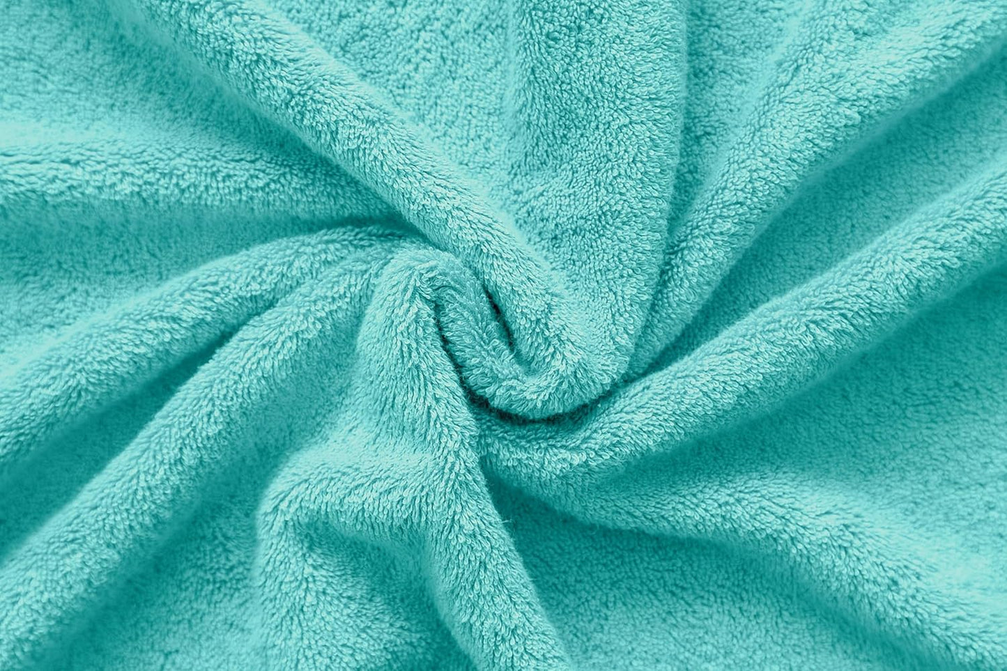 American Veteran Towel, 100% Cotton Turkish Bath Towels for Bathroom 4 Pack, 27x54 Extra Large Premium Soft Drying Bathroom Towels, Turquoise Blue