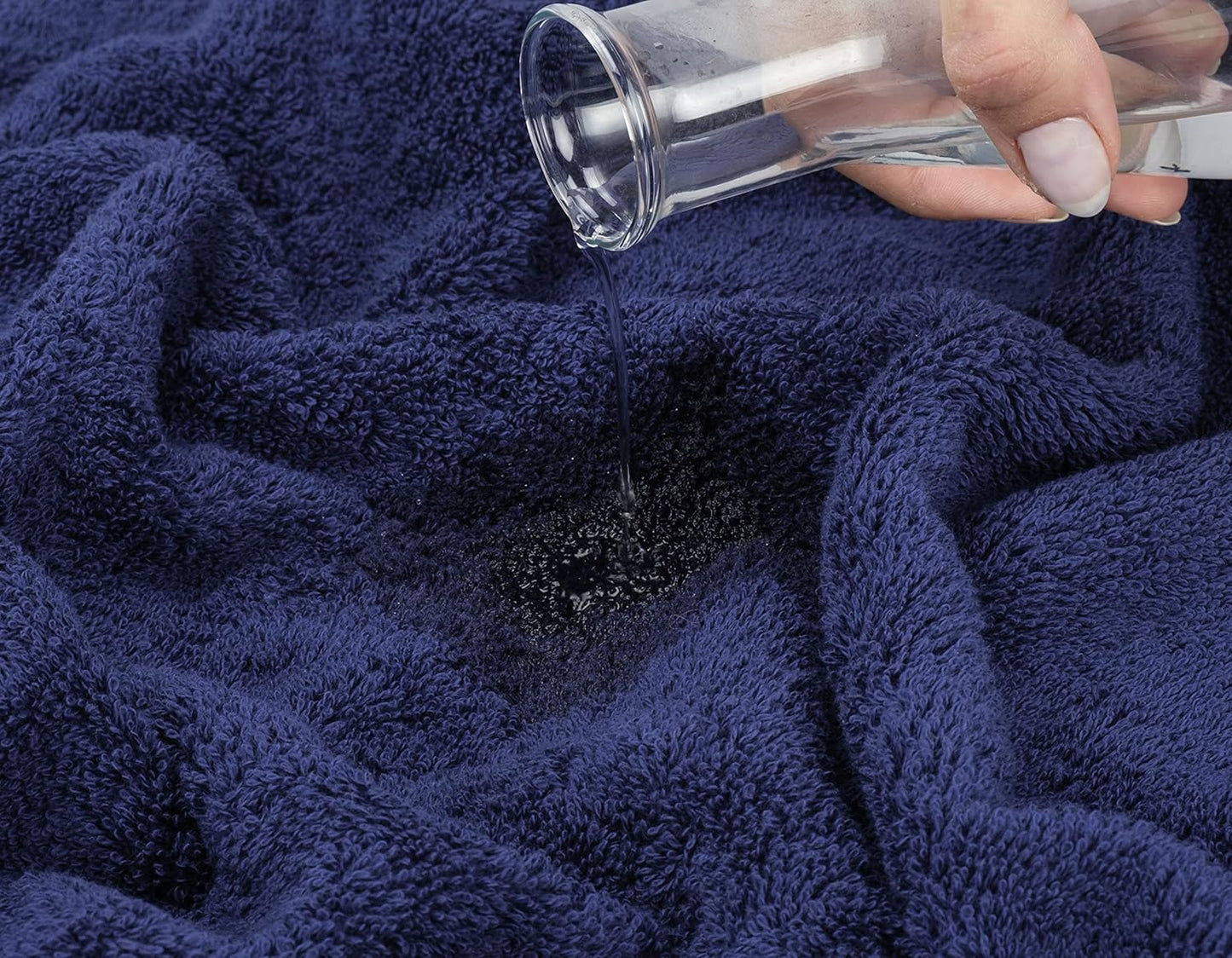 American Soft Linen Oversized Bath Sheet 40x80 Extra Large for Bathroom, 600 GSM 100% Cotton Turkish Jumbo Bathsheet Towels for Adults, Navy Blue Bath Sheet