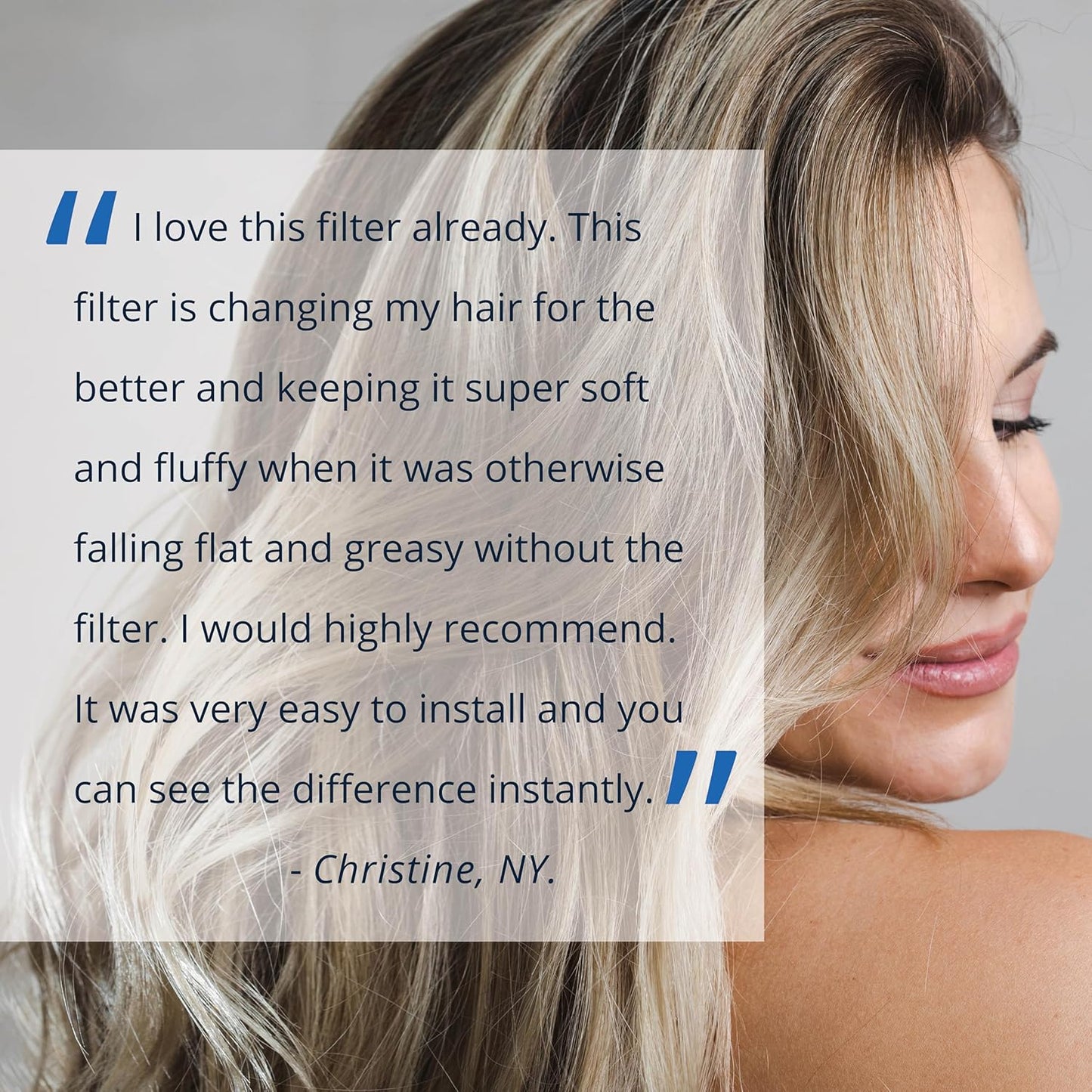 Aquasana Shower Filter | Dermatologist-recommended for softer, healthier skin & hair | Proven to reduce 90% of chlorine for 6 months | WaterSense Certified | Handheld wand shower head | AQ-4105-E