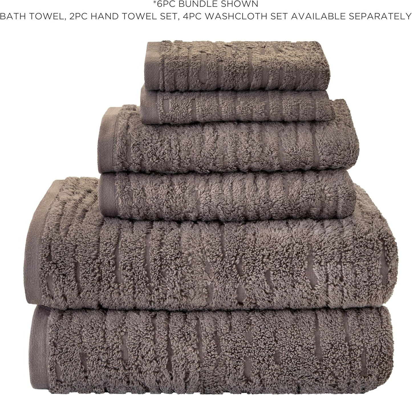 SKL Home CloudSoft Cotton Luxury Bath Towel for Bath & Gift, Mink Brown
