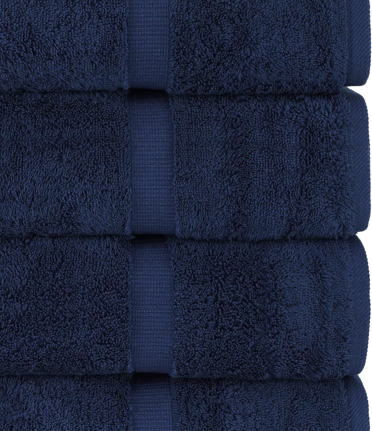 Chakir Turkish Linens | Hotel & Spa Quality 100% Cotton Luxury Turkish Towels | Soft & Absorbent (30x60 Inches Extra Large Bath Towels, Set of 4 - Navy)