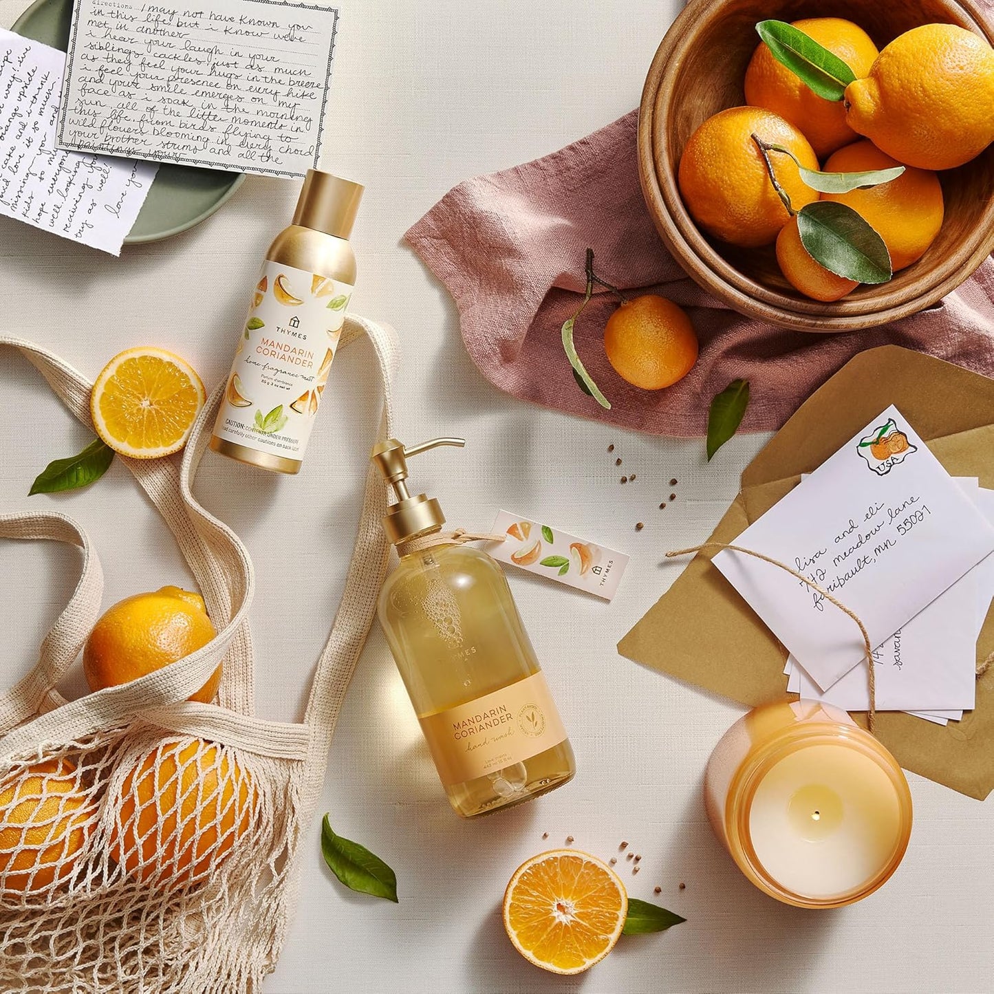 Thymes Fragrance Mist - 3 Oz - Mandarin Coriander