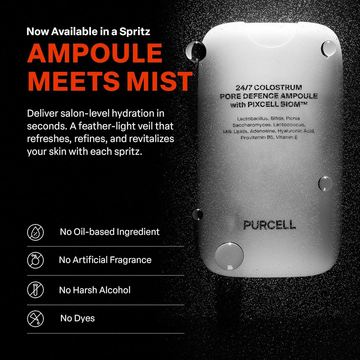 24/7 Colostrum Ampoule Mist (White, 1.85 fl oz (Pack of 2))