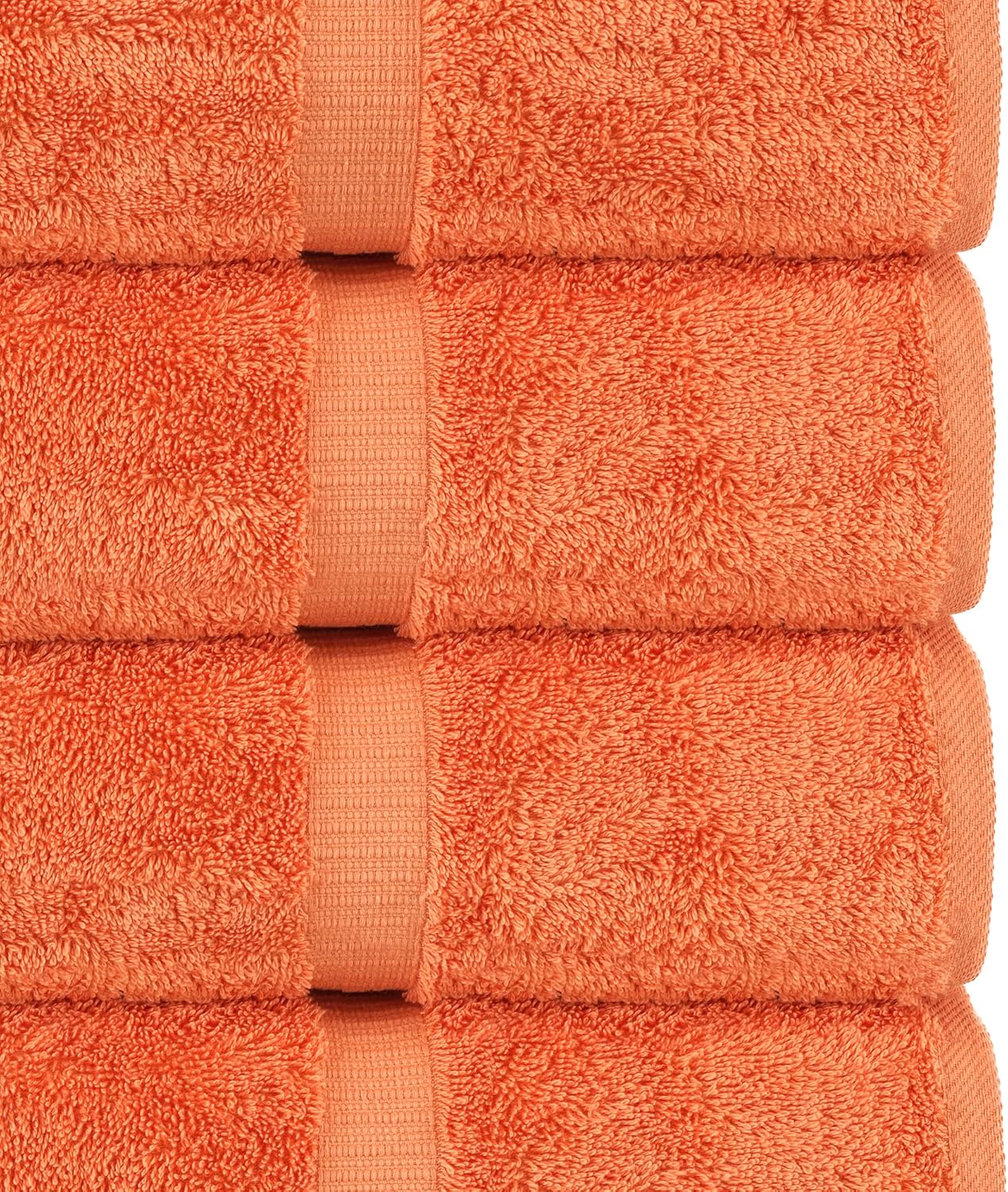 Chakir Turkish Linens | Hotel & Spa Quality 100% Cotton Premium Turkish Towels | Soft & Absorbent (4-Piece Bath Towels, Coral)