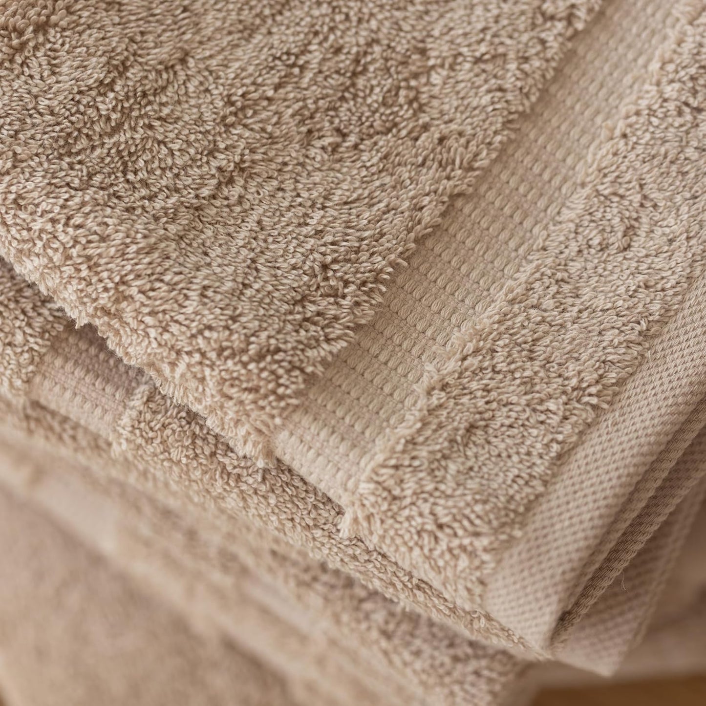 SALBAKOS 100% Turkish Cotton Washcloth Set of 12 13x13 inch | Heirloom Quality | Hotel & Spa Collection | Ultra Soft, Super Absorbent, Washcloth Towels | Made in Turkey (Ivory, 12 Washcloths)