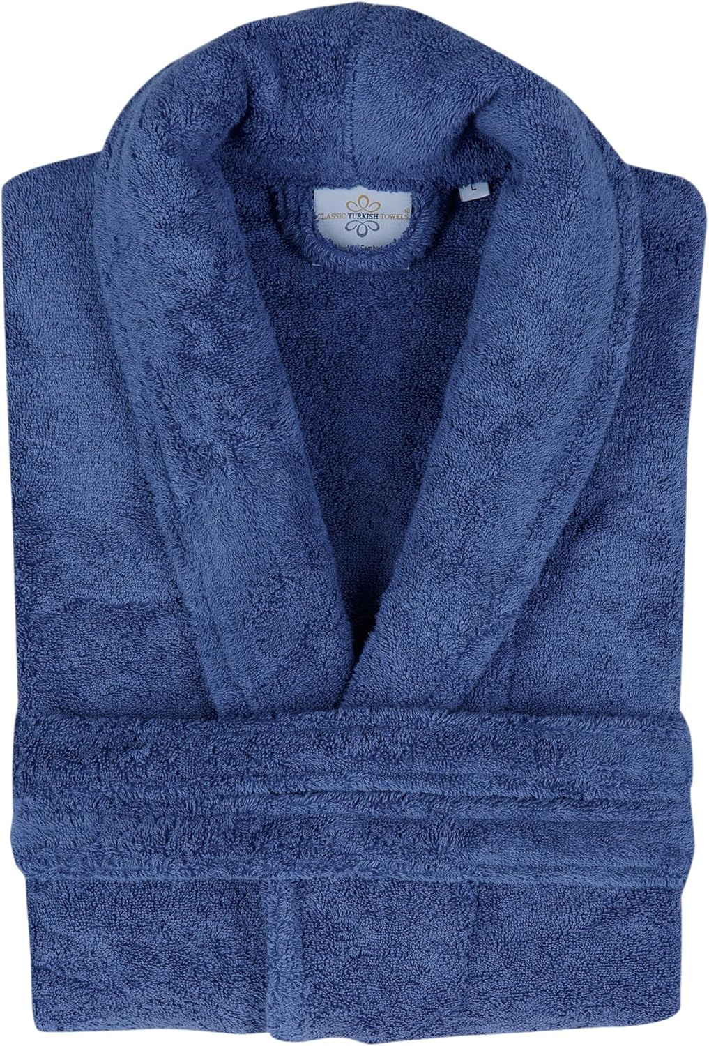 Classic Turkish Towels CTT Premium 100% Turkish Cotton Terry Cloth Bath Robe for Women & Men, Soft & Plush Long Unisex Robe