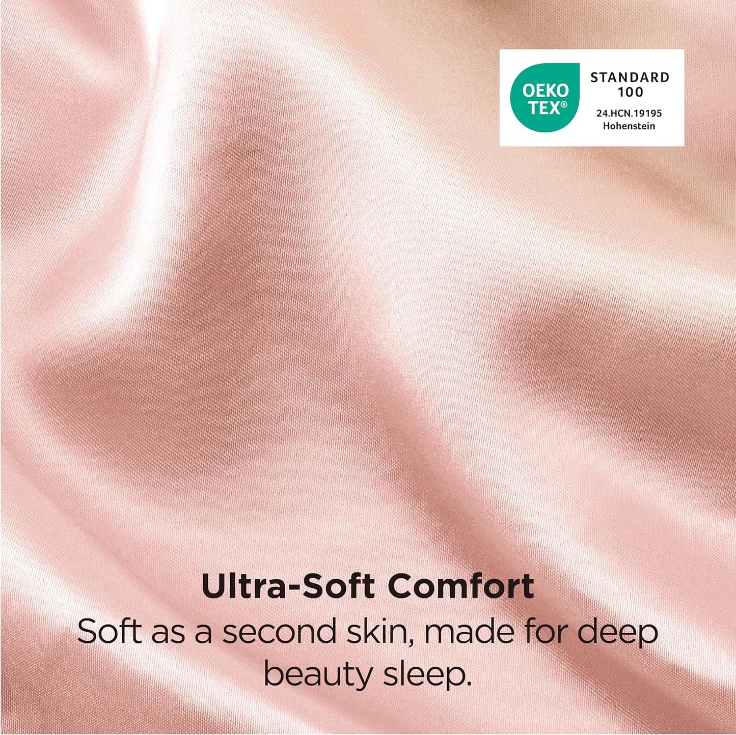 Bedsure King Size Satin Pillowcase Set of 2 - Coral Silky Pillow Cases for Hair and Skin with Envelope Closure, Similar to Silk Pillow Cases, Gifts for Women Men, 20x36 Inches, 2pcs