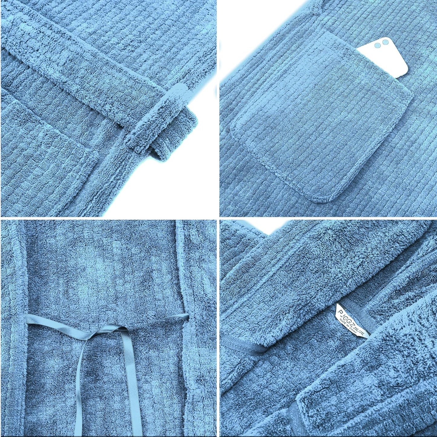 Hooded Bathrobes for Women, Soft Long Towel Robes for Women - Quick Dry yet Warm