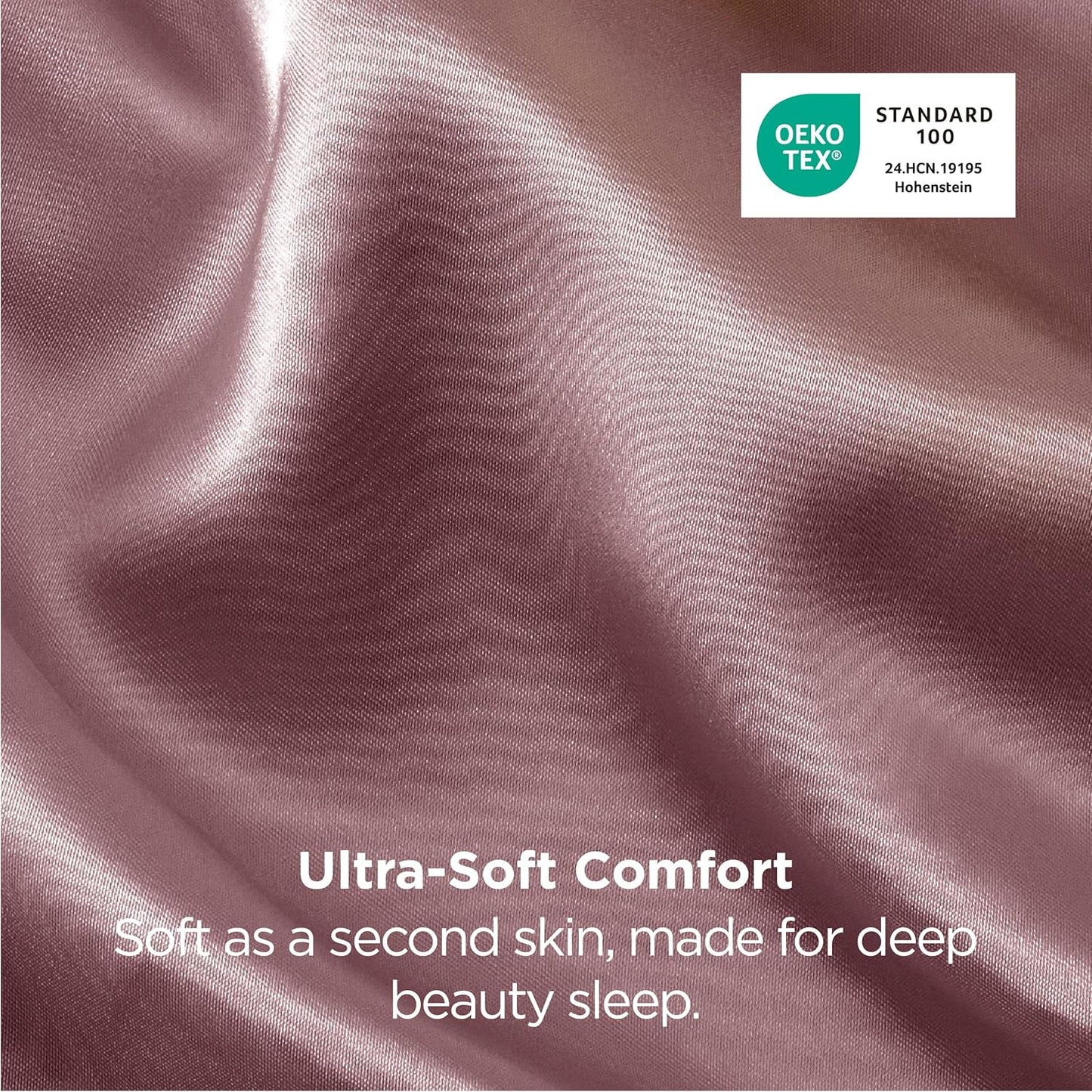 Bedsure Satin Pillowcase for Hair and Skin Queen - Silky Pillowcase 2 Pack with Envelope Closure, Similar to Silk Pillow Cases, Gifts for Women Men, Nostalgia Rose, 20x30 Inches, 2pcs